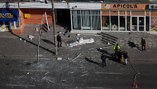 Rusijos dronas pataikė į daugiabutį Rumunijoje / INQUAM PHOTOS / via REUTERS