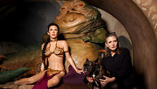 Carrie Fisher su savo va&scaron;kine figūra &bdquo;Madame Tussauds&ldquo; muziejuje