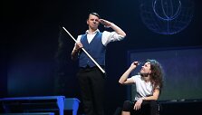 Rolando Kazlo spektaklio &bdquo;Pamoka&ldquo; premjeros akimirka