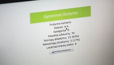 Parodomasis vairavimo teorijos egzaminas &bdquo;Regitroje&ldquo;