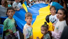 Ukrainos palaikymo akcija Sofijoje