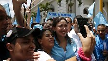 Venesuelos opozicionierė Maria Corina Machado. / Carlos Garcia Rawlins / REUTERS