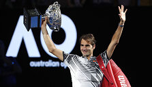 Rogeris Federeris nugalėjo Rafaelį Nadalį ir tapo &bdquo;Australian Open&ldquo; čempionu