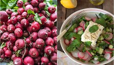 Ridikėlių ir agurkų salotos su feta