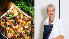 Nida Degutienė ir jos vienoje skardoje ruo&scaron;tas patiekalas