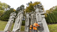 Vilniaus Antakalnio kapinėse apipai&scaron;ytas paminklas sovietų kariams