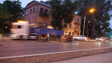 Kelio remonto darbai vėlai vakare Vilniuje