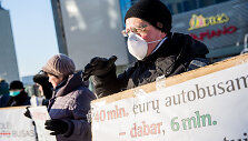 Protesto akcijos akimirka