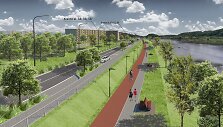 Nemuno pakrantės &Scaron;ančiuose sutvarkymo projekto vizualizacijos