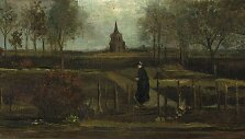 Vincento van Gogho paveikslas &bdquo;Klebonijos sodas Niunene pavasarį&ldquo;