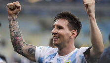 Lionelis Messi su Argentinos rinktine triumfavo &bdquo;Copa America&ldquo; turnyre.