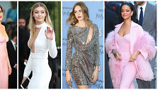 Dakota Johnson, Gigi Hadid, Cara Delevingne ir Rihanna