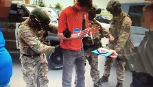Teroristo sulaikymas ir rasti sprogmenys Ukrainoje