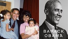 Obamų šeima ir B.Obamos knyga &bdquo;Pažadėtoji žemė&ldquo;