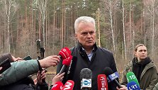 Gitanas Nausėda nelaimės vietoje