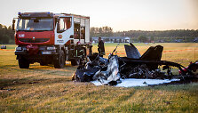 Kyvi&scaron;kėse nukrito akrobatinis lėktuvas ir žuvo pilotas