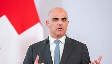 &Scaron;veicarijos prezidentas Alainas Bersetas