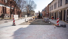Pavyzdinis grindinio ruožas Vilniaus gatvėje