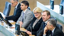 Premjeras Algirdas Butkevičius pristatė Vyriausybės metinę ataskaitą.