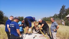 Klaipėdoje sumontuotas i&scaron; Odesos gautas paminklas &bdquo;Inkaras-&scaron;irdis&ldquo;.