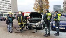 Vilniuje užsidegė &bdquo;Hyunday&ldquo; automobilis