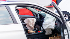 Trijų automobilių avarija Savanorių prospekte Vilniuje