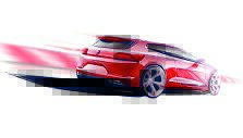 &bdquo;Volkswagen Scirocco&ldquo; eskizas