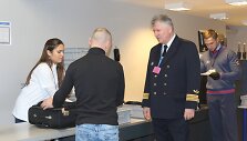 Kapitonas Evaldas Zacharevičius antradienį pakeitė darbo vietą ir į skrydį i&scaron;lydėjo Palangos oro uosto keleivius.