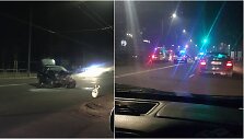 Penkių jaunuolių avarija Kauno Kalantos gatvėje
