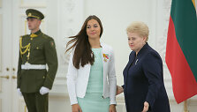 Milda Valčiukaitė ir Dalia Grybauskaitė