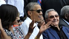 Barackas Obama Kuboje, beisbolo rungtynių metu