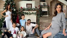 Tatjana ir K&scaron;i&scaron;tofas Lavrinovičiai su vaikais