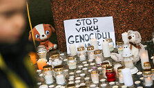 Akcijos &bdquo;Žvakė už kiekvieną vaiką&ldquo; akimirka