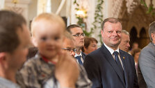 Saulius Skvernelis dalyvavo lietuvi&scaron;kose pamaldose Punske