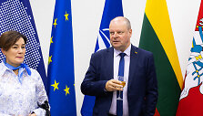 Edita Gudi&scaron;auskienė, Saulius Skvernelis