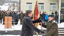 I&scaron;kilminga vėliavos perdavimo naujajam LKA vir&scaron;ininkui ceremonija