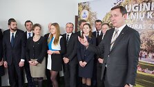 Artūras Zuokas ir Lietuvos Laisvės sąjungos kandidatai Vilniuje.