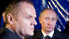 Donaldas Tuskas ir Vladimiras Putinas