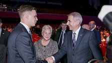Gabrielius Landsbergis, Irena Degutienė ir Vygaudas U&scaron;ackas