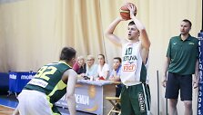 Lietuvos dvide&scaron;imtmečių krep&scaron;inio rinktinė žaidžia su Lietuvos studentų rinktine