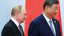 Vladimiras Putinas ir Xi Jinpingas / VLADIMIR SMIRNOV / AFP