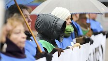 Lietuvos profesinių sąjungų konfederacijos piketas prie&scaron; skubotą socialinio modelio projekto priėmimą