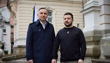 Lenkijos prezidentas Andrzejus Duda ir Ukrainos lyderis Volodymyras Zelenskis