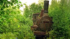 Jermakovo gyvenvietėje paliktas garvežys. 2009 metais jis buvo i&scaron;gabentas į metalo laužą.