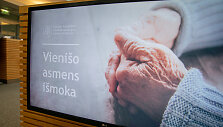 Spaudos konferencijos akimirka