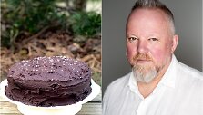 Vytaras Radzevičius ir jo keptas tortas 