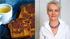 Nida Degutienė ir jos keptas marmurinis moliūgų keksas su &scaron;okoladu