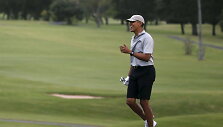 Barackas Obama golfo lauke