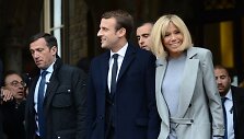 Emmanuelis Macronas su žmona Brigitte Trogneux