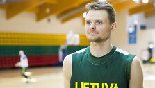 Lietuvos vyrų krep&scaron;inio rinktinės treniruotė